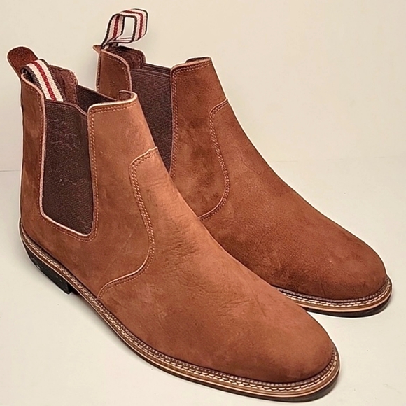 Bernard De Wulf Chelsea Ankle Boots Brown Nubuck Suede Pull On Size 43 Boho - Picture 1 of 15